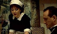 dirty girl watches her lover cream her behind