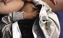 Two horny asian guys fiercely rub dicks together