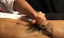 Perverted Asian Businessmen in Uniforms Release Steam with Handjobs, Cumshots, and Blowjobs