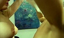 blonde teens fiercely kissing and licking pussies