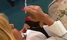 Wow, Sexy Bombshell Milf Strips and Smokes Hot!