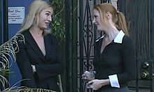 Are you ready to fuck anywhere, even in the bar toilet? the horny couple asks.