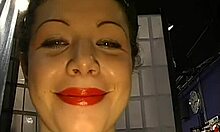 Freaky brunette fucked in mouth!