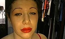 Freaky brunette fucked in mouth!