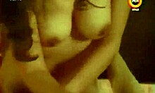 Gorgeous brunette makes her boyfriend really nervous