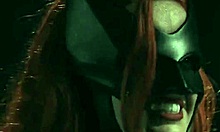 Wild Masked Redhead Uses Super Powers In Bestial Sex Parody