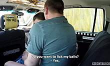 Cindy Shine gets fucked hard in the back of a taxi