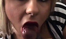 Crystina Rossi dons referee shirt then JERKS THAT COCK