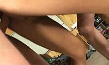 frisky brunette spreads butt cheeks, feeling overwhelmed in anal gangbang with bukkake cumshots