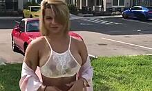 Crystina Rossi Shakes Her Bubble Butt Outdoors