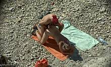 frumpy amateur caught in voyeur action