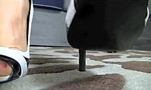 Pov crush giantess fetish video starring brunette milf mistress Goldie McHawn in close-up solo scene