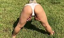 Crystina Rossi Shakes Her Bubble Butt Outdoors