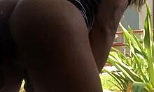 Slutty beauty Crystina Rossi poses in fitness gear