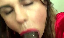 Crystina Rossi Demonstrates Blowjob Skills On Fake BBC