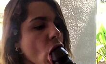 Slutty beauty Crystina Rossi poses in fitness gear