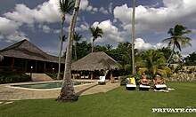 Jennifer Love stars in an outdoor foursome with anal and facials.