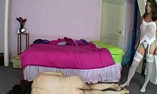 Femdom Goddess Goldie McHawn Punishing His Balls Hard