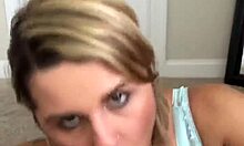 Wow, Crystina Rossi shows off her BBC-sucking skills with a handjob and facial!