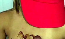 crystina rossi covrs herself in syurp