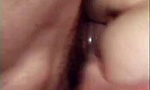 Pale-skinned brunette receives intense double penetration