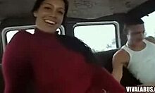 I love watching my big booty GF suck and fuck hard, her curvy milf body bouncing with every thrust.