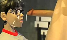 Pigtailed Brunette's Big Ass Wrecked By Dildo In 3D Porn