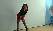 Skirt-Wearing Amateur Model Reveals Stunning Pussy