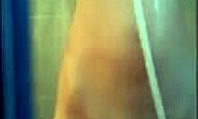 Amateur Babe Exposes Her Wet Cunt Under The Shower Spray