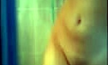 Amateur Babe Exposes Her Wet Cunt Under The Shower Spray