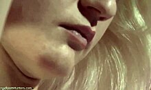 hey, check this blond amateur showing off her teen body