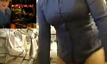 Big-boobed bombshell shows off her ass outdoors!