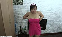 Watch my dark-haired Asian girlfriend flash those big tits?