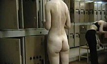 Toned Brunette in Grandma Panties Reveals Her Ass and Tits Secretly