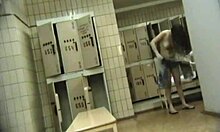 Spunky Teen Shows Naked Body in Locker Room