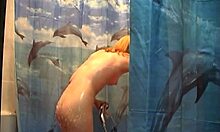 so this perky ass amateur is showering naked in the hidden cam, looking really hot