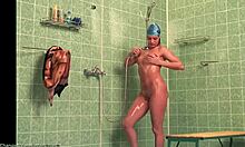 Wow! Slim Amateur Flashes Wet Naked Body in HD Shower Voyeur!