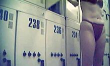 Wow! This Mature Chick Loves Showing Her Crotch in a Solo Striptease!