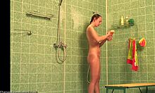 rasta caught skinny amateur showering naked on hidden cam lol 😂