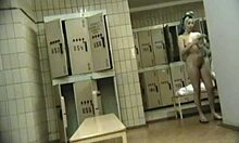 Spunky Teen Shows Naked Body in Locker Room