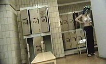 Spunky Teen Shows Naked Body in Locker Room