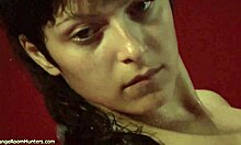 Why is that busty slut showing her tanned body in the bath?