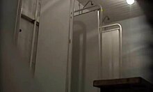 two girlfriends share a close shower moment