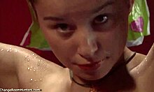 tanned amateur shows her perfect body on hidden cam 😊