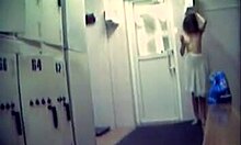 Gorgeous teen babes caught showering naked on hidden spy cam footage.