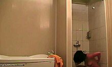 chubby mature babe shows off wet body in bathroom 😍