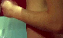 Short-Haired Girlfriend Showering in Bathroom