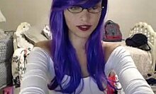 Nerdy Girlfriend Teasing People Via Her Webcam!