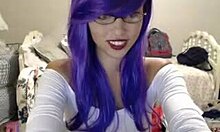 Nerdy Girlfriend Teasing People Via Her Webcam!