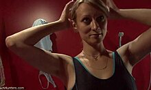 Blond-Haired Busty Girlfriend Shows Her Hot Bod